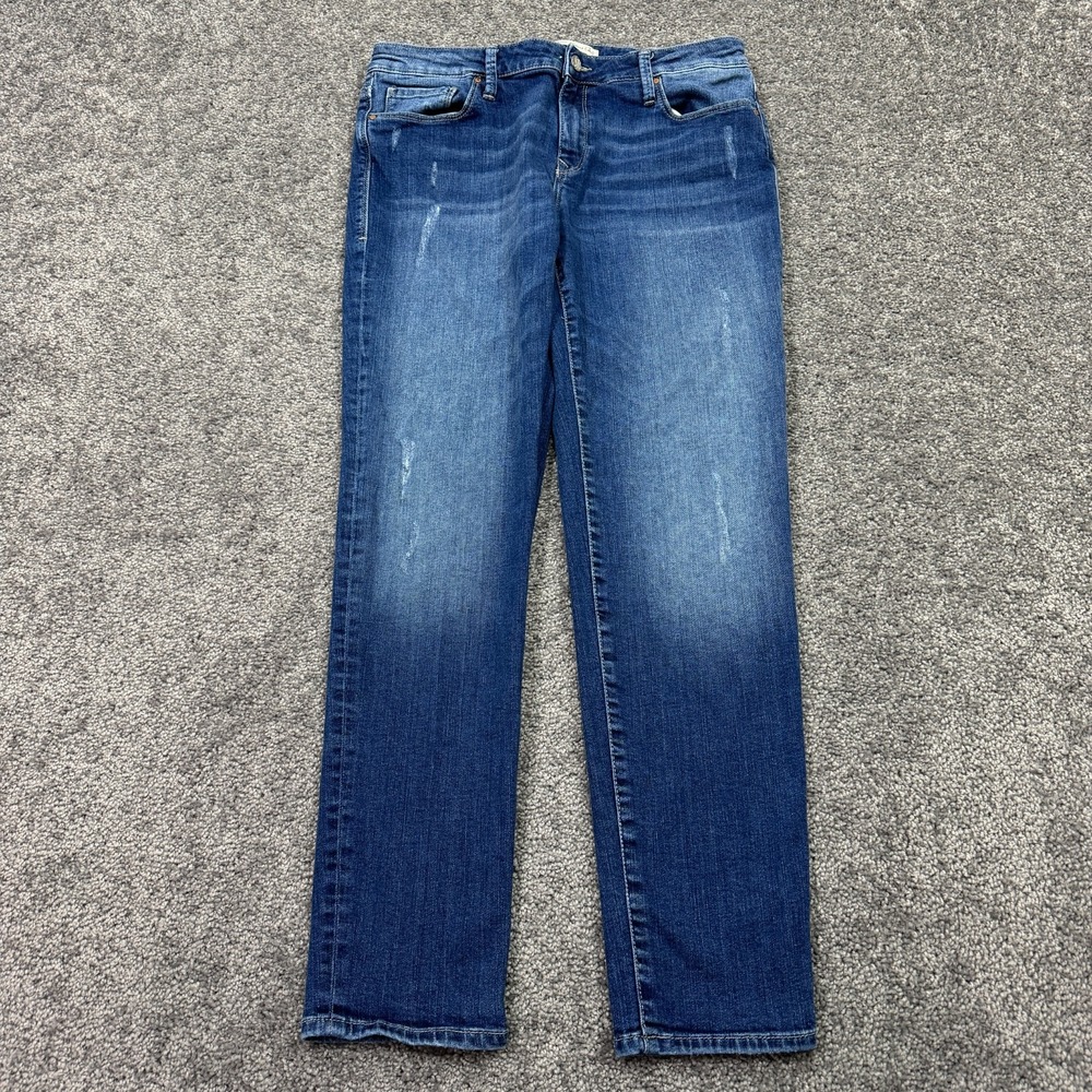 Mavi Jeans Womens 31/29 Blue Ada Boyfriend Stretch Medium Wash Denim Preppy City
